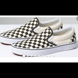 Vans Slip on checkered black and white